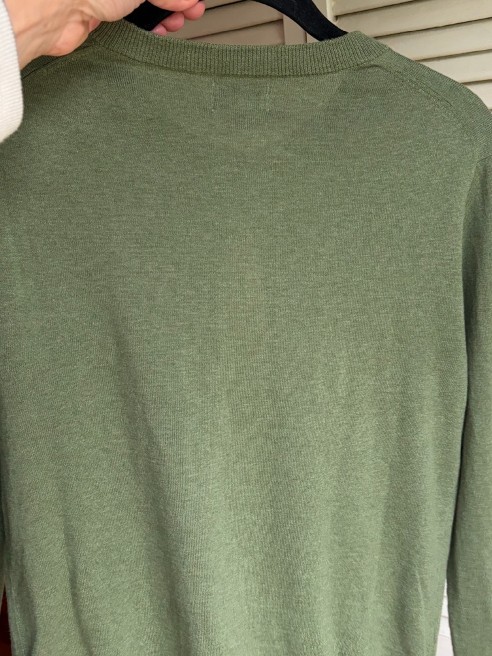 J. Crew classic cardigan Olive- Lightweight Knit - Picture 5 of 8